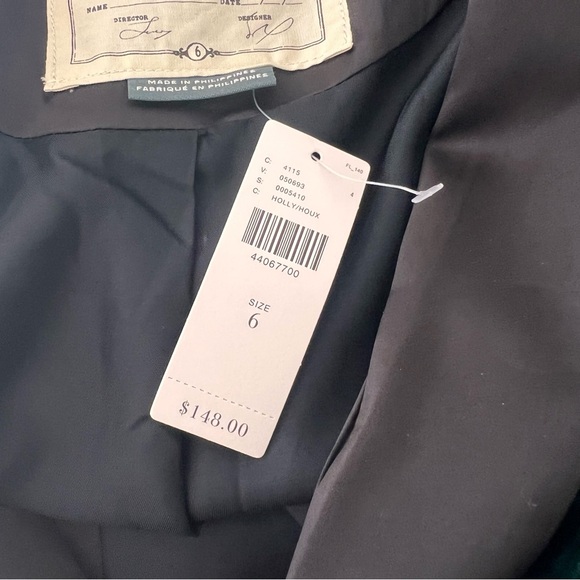 NEW Anthropologie Cartonnier Blazer Velvet Green Jacket Women's Size 6 NWT - Picture 4 of 5